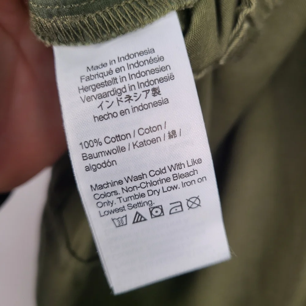 Madewell Cotton Cargo Convertible Midi Skirt in (Re)generative Chino In Loden XL - Picture 7 of 12